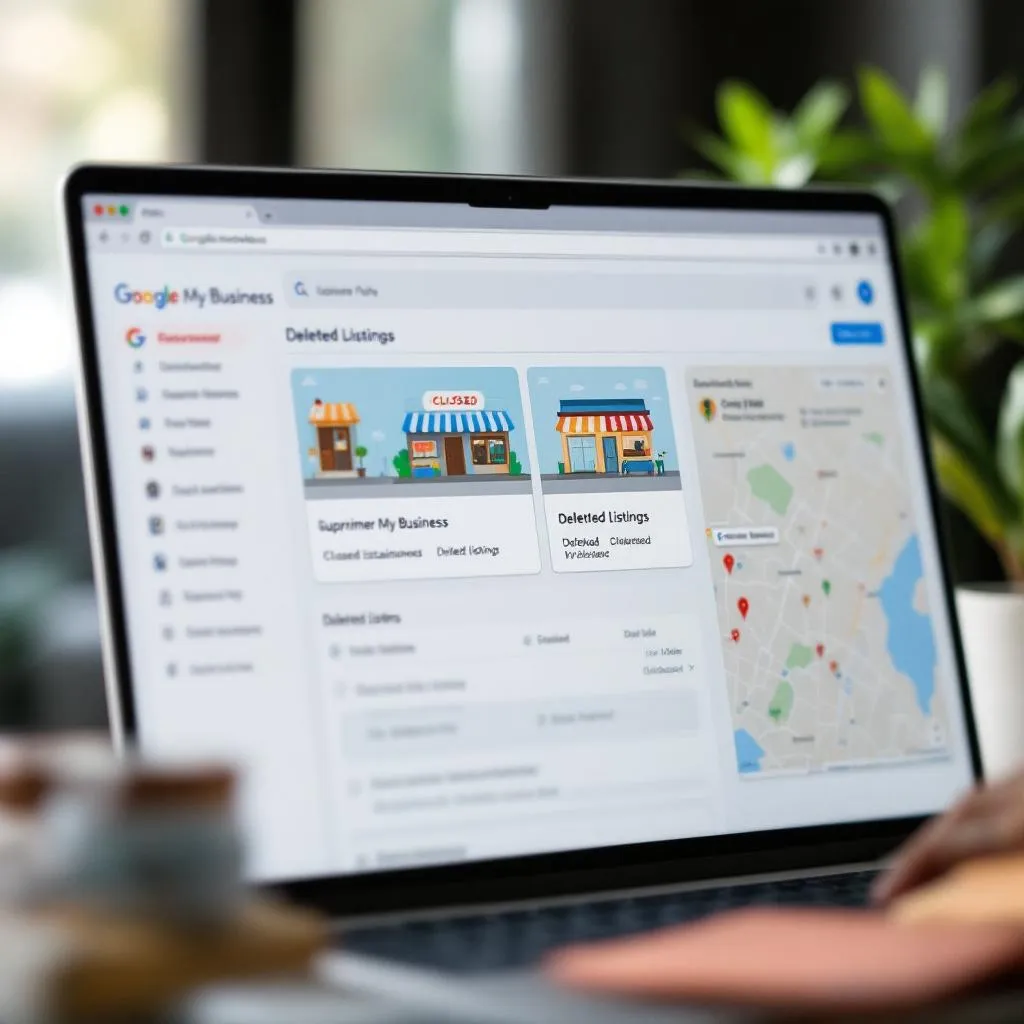 Comparaison entre établissement fermé et fiche supprimée sur Google
